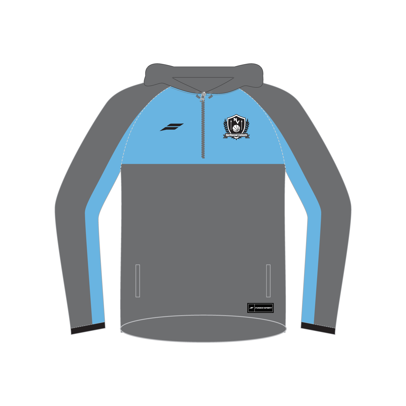 Northwood Valiants Basketball Club - 1/4 Zip Hppdies Northwood Valiants Basketball Club - 1/4 Zip Hppdies