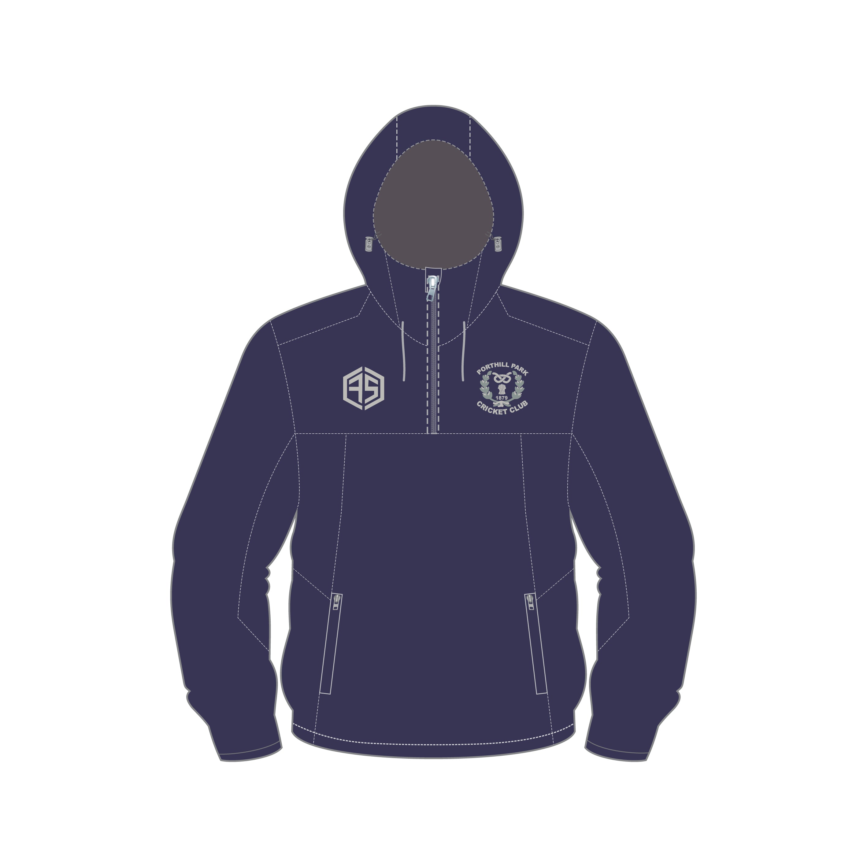 Porthill Park Cricket Club - Half Zip Jacket Porthill Park Cricket Club - Half Zip Jacket