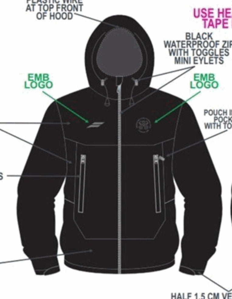Hednesford Town FC - Blackout Training Rainjacket